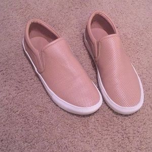 Light tan Womens leather slides